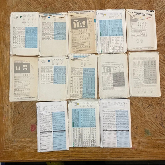 Lot Of 13 Butterick Vintage Sewing Patterns Womens And Mens Clothing. - Picture 2 of 6